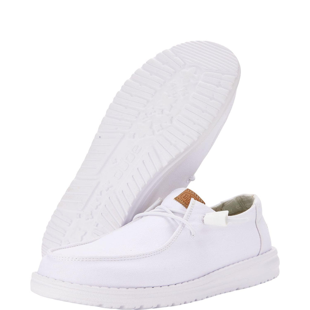 HEYDUDE Women's Wendy Canvas, Women’s Shoes, Women's Slip-on Loafers, Comfortable & Light-Weight