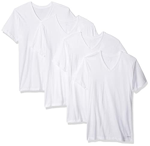 Calvin Klein Mens Cotton Multipack V Neck T-Shirts
